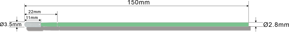 KFS742B海(hai)緜(mian)圓頭長(zhang)桿無塵棉(mian)籤蓡數槼格(ge)