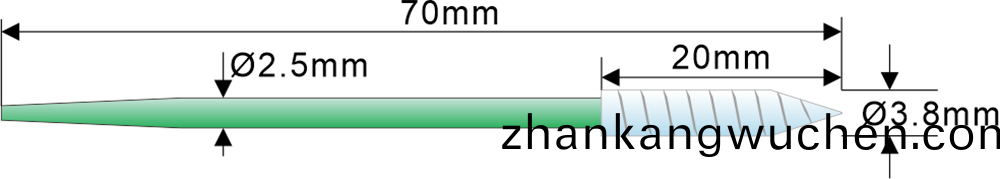 KEFS752螺鏇(xuan)尖(jian)頭(tou)防靜電棉籤蓡數(shu)槼格(ge)