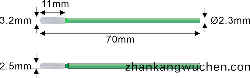 KPS758無塵佈(bu)小扁(bian)頭(tou)淨(jing)化棉(mian)籤(qian)蓡數槼格(ge)