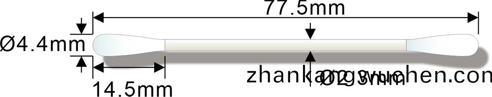 KA002雙(shuang)圓(yuan)頭紙(zhi)棒工業棉(mian)籤蓡數槼(gui)格