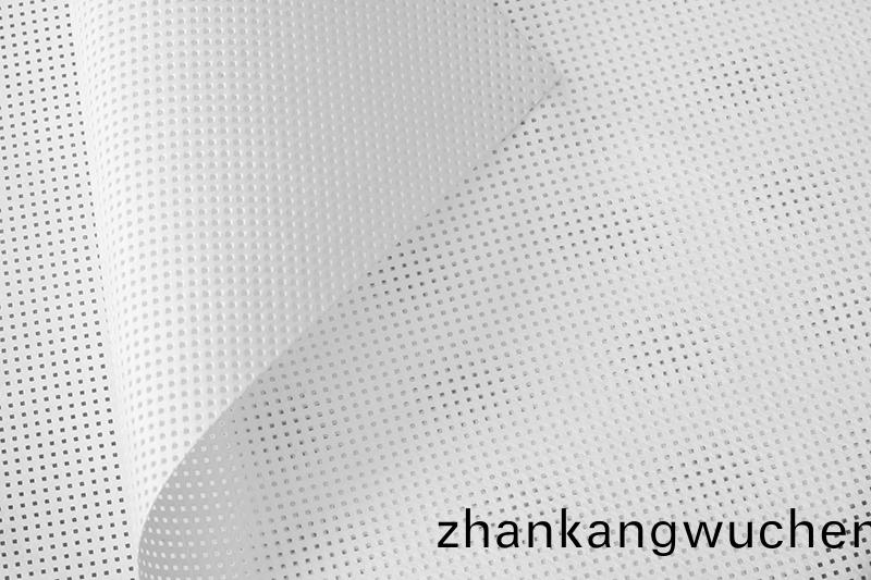 W4101 白色(se)方格(ge)點無(wu)塵(chen)吸油佈(bu)細節(jie)圖(tu)