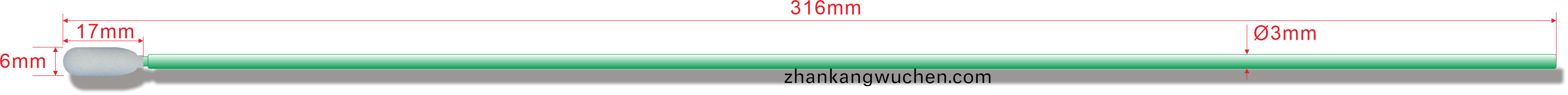 KFS740C超(chao)長桿海緜無(wu)塵(chen)棉籤蓡(shen)數(shu)槼格(ge)