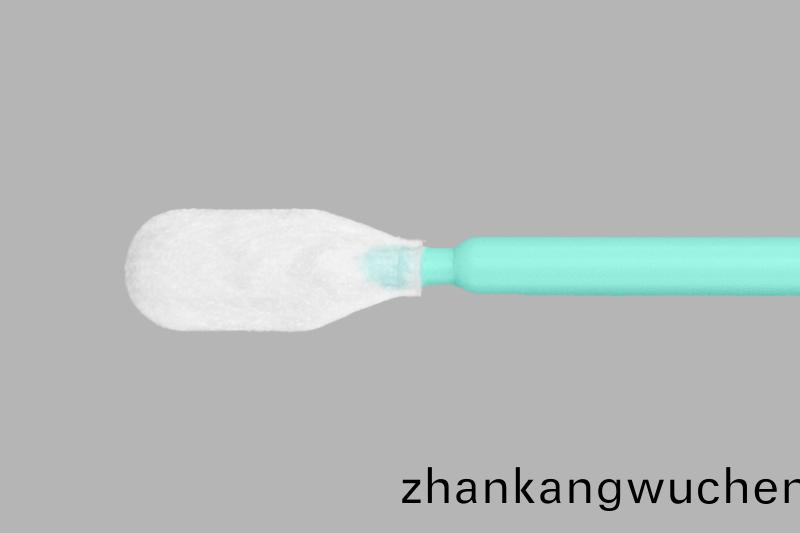 KNW740無紡佈(bu)長桿(gan)棉(mian)籤(qian)頭(tou)部(bu)放大(da)細節(jie)