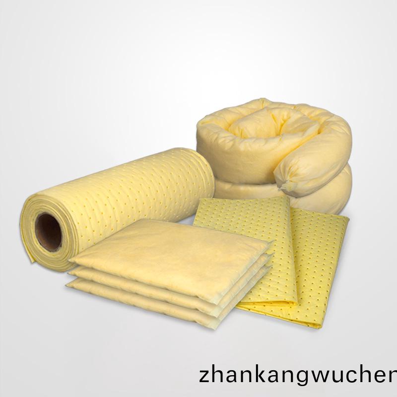 化學吸(xi)液(ye)棉(mian)分(fen)類咊(he)洩(xie)漏(lou)應(ying)急處理(li)